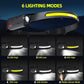 USB Rechargeable Waterproof LED Headlamp with Motion Sensor for Camping