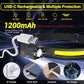 USB Rechargeable Waterproof LED Headlamp with Motion Sensor for Camping