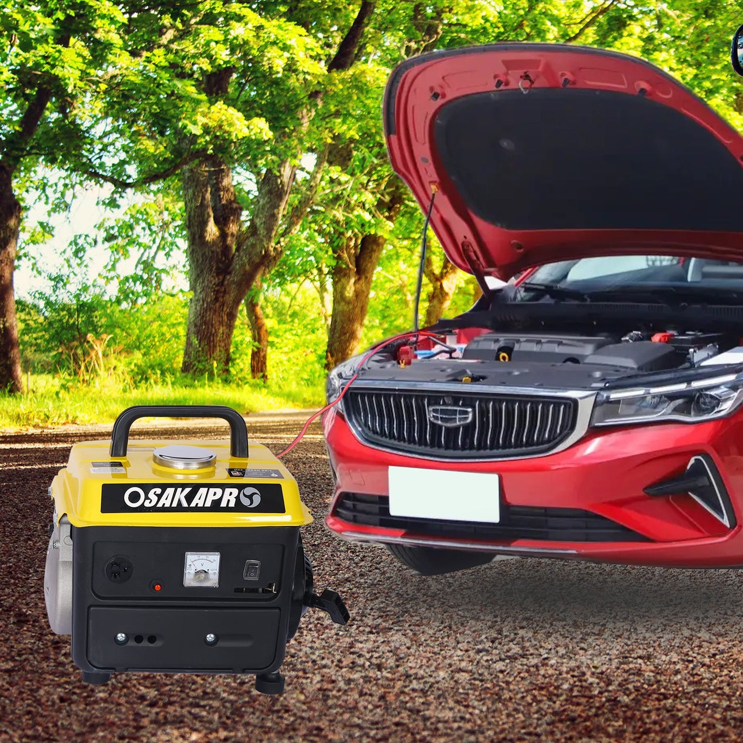 Portable Low-Noise Gas-Powered Outdoor Generator for Home Use