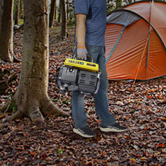 Portable Low-Noise Gas-Powered Outdoor Generator for Home Use
