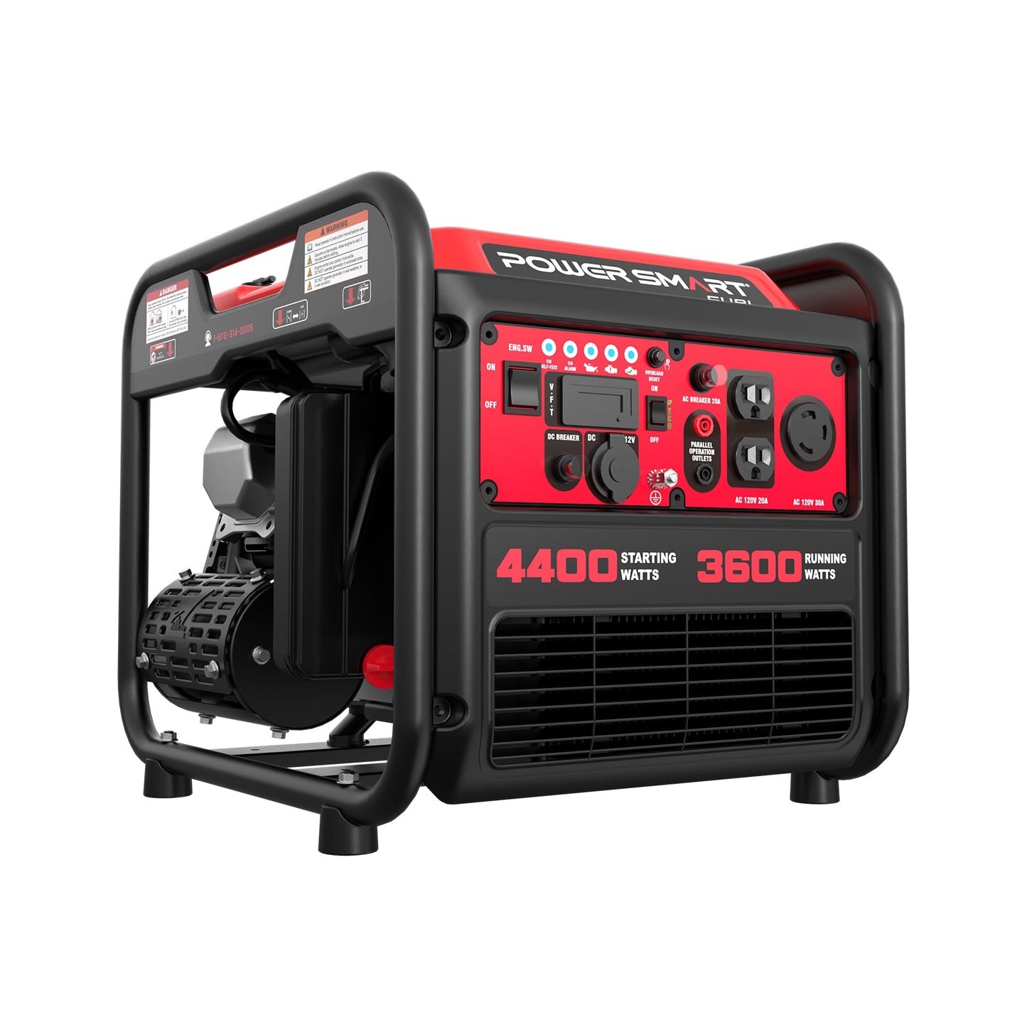4400W Open Frame Inverter Generator w/ CO Alert DL5040C
