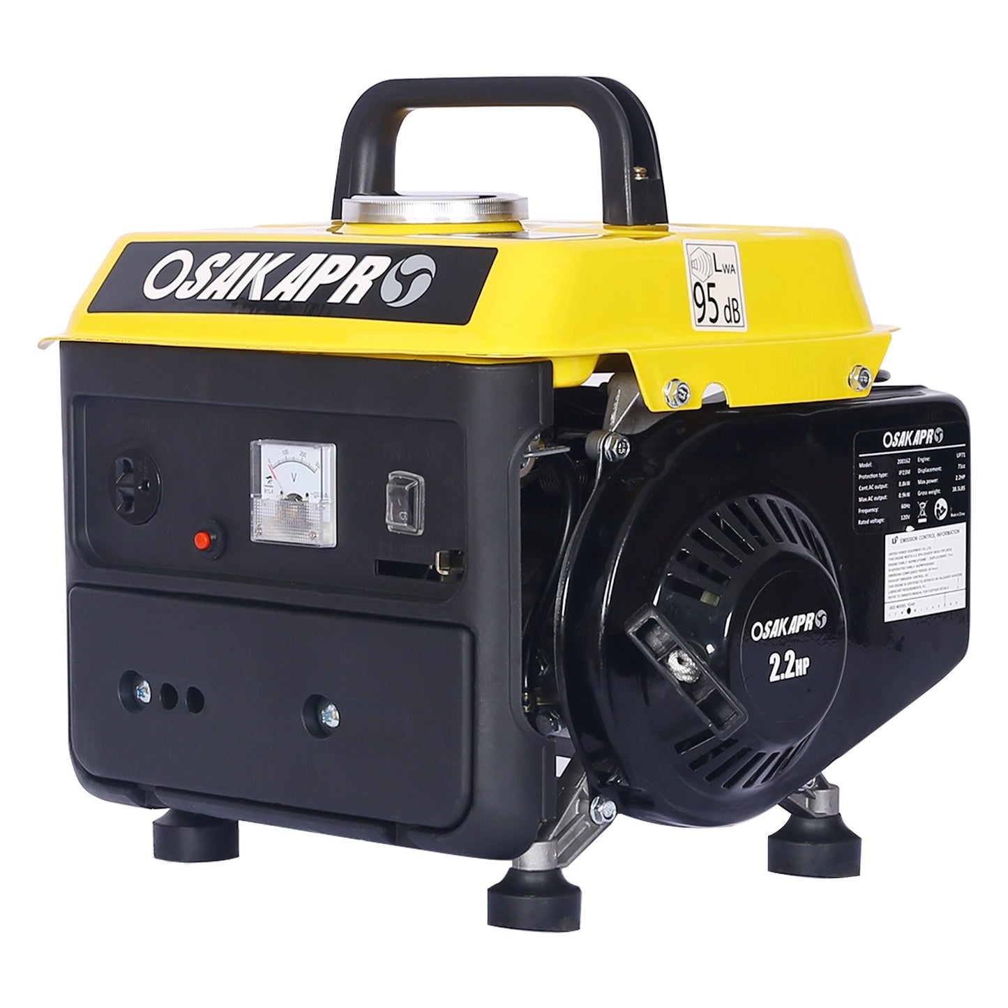 Portable Low-Noise Gas-Powered Outdoor Generator for Home Use