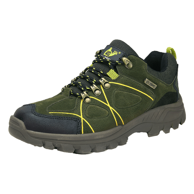Men’s Waterproof Leather Hiking Shoes for Spring Mountain Climbing Outdoors