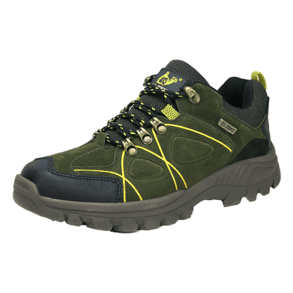 Men’s Waterproof Leather Hiking Shoes for Spring Mountain Climbing Outdoors