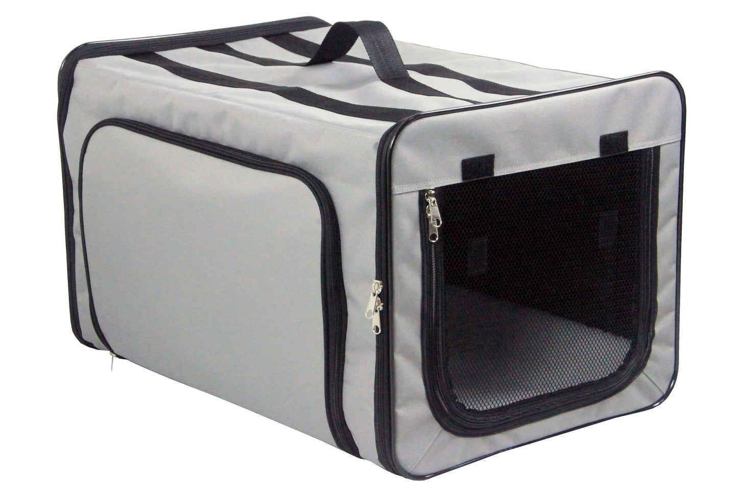 ‘Capacious’ Dual-Sided Expandable Folding Lightweight Pet Dog Crate Carrier
