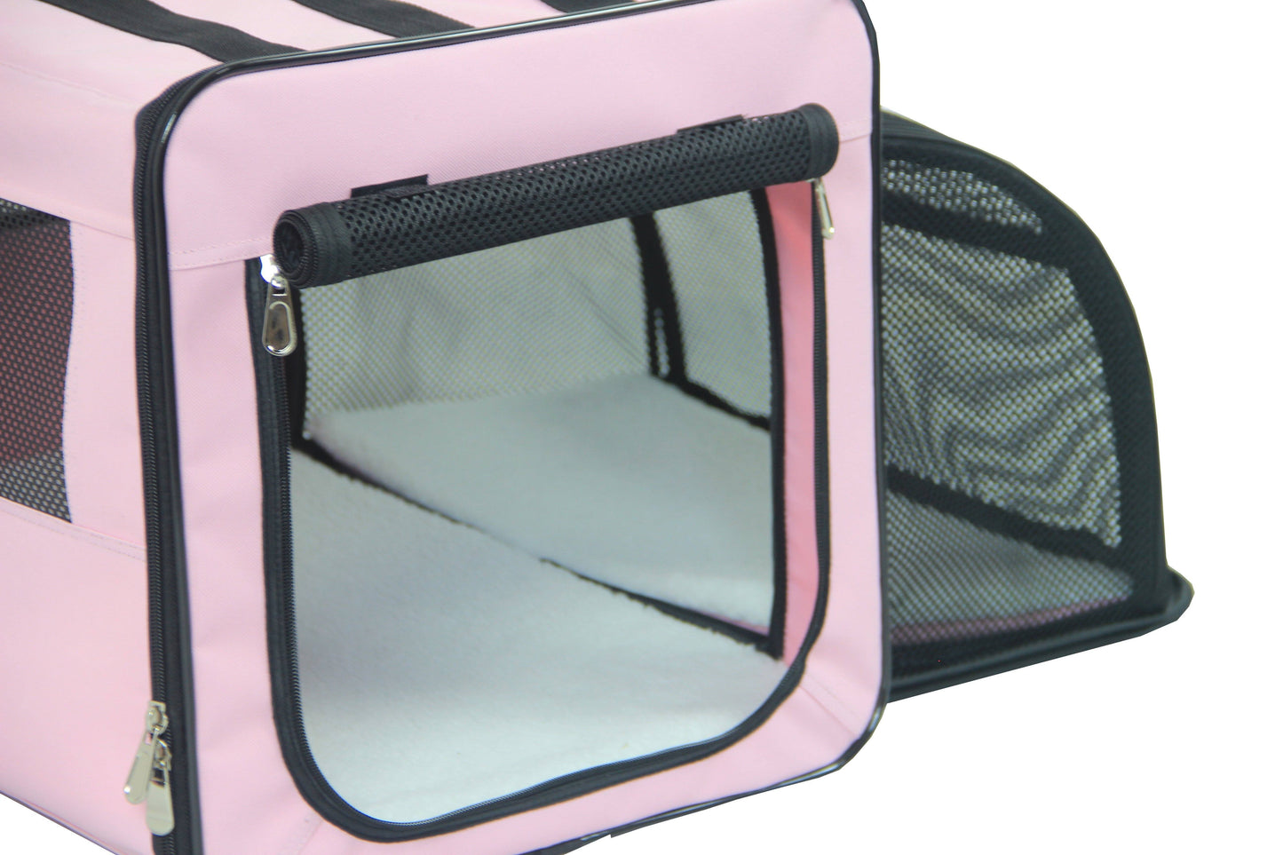 ‘Capacious’ Dual-Sided Expandable Folding Lightweight Pet Dog Crate Carrier