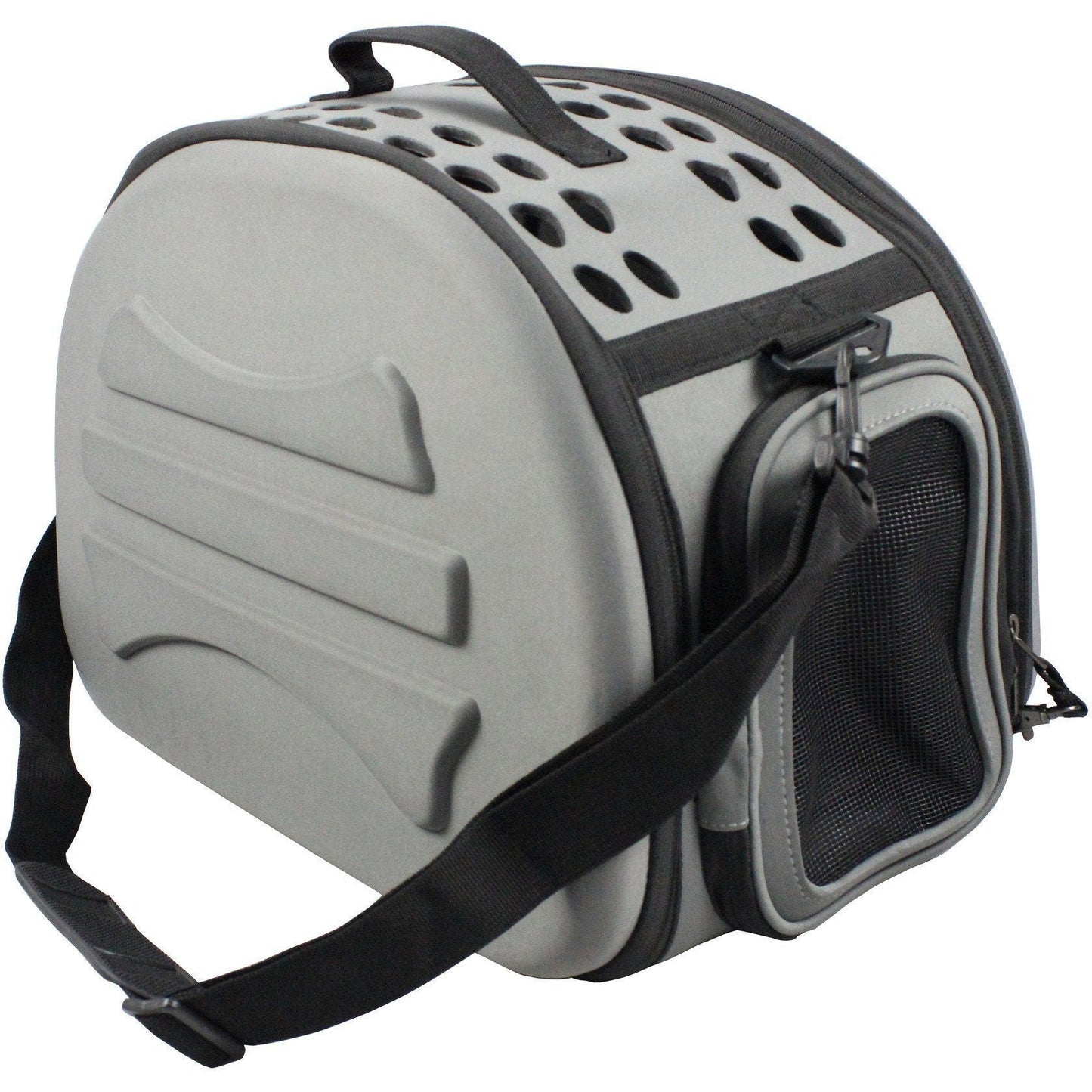 ‘Narrow Shelled’ Lightweight Collapsible Military-Grade Designer Travel Pet Carrier