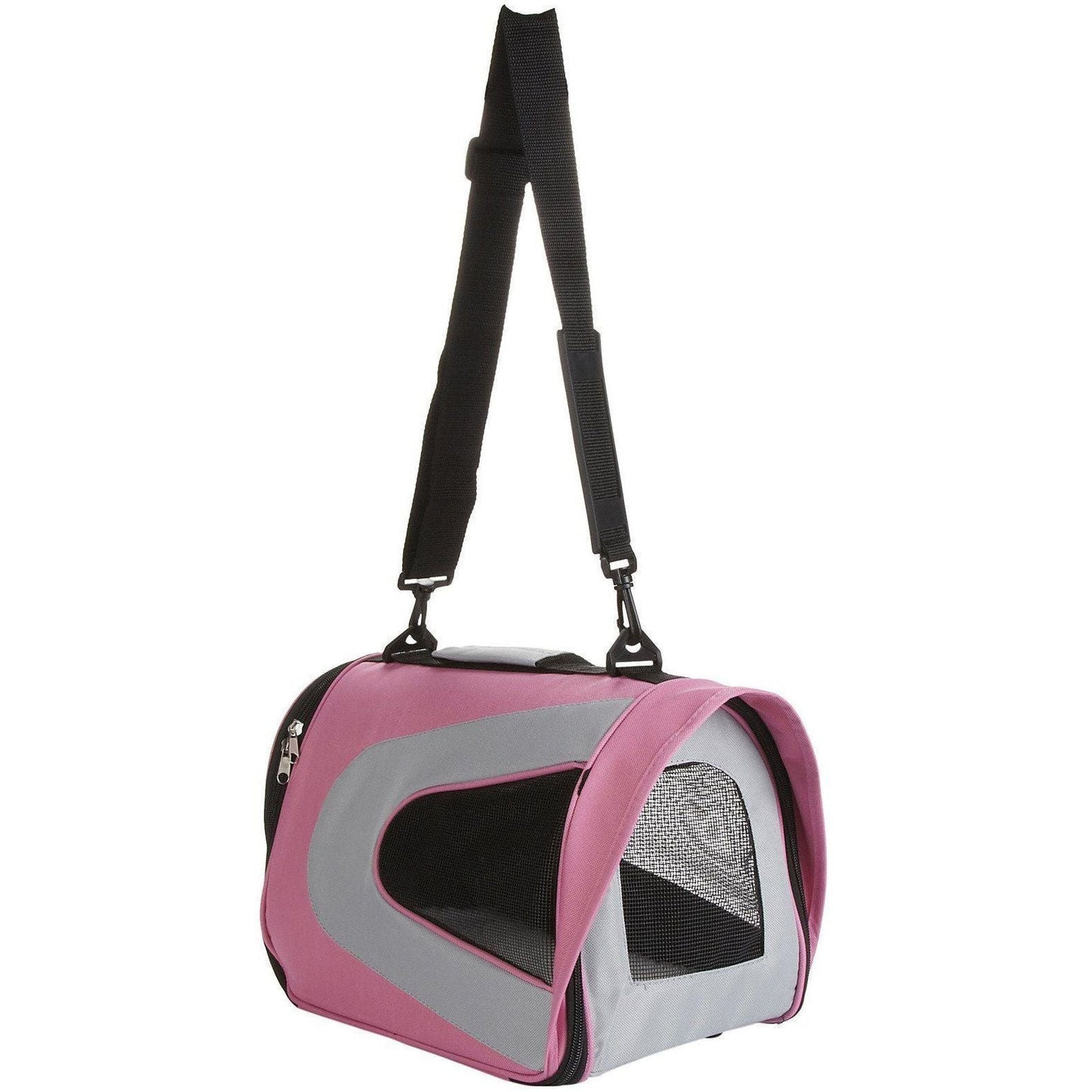 Sporty Mesh Airline-Approved Collapsible Travel Pet Carrier for Dogs