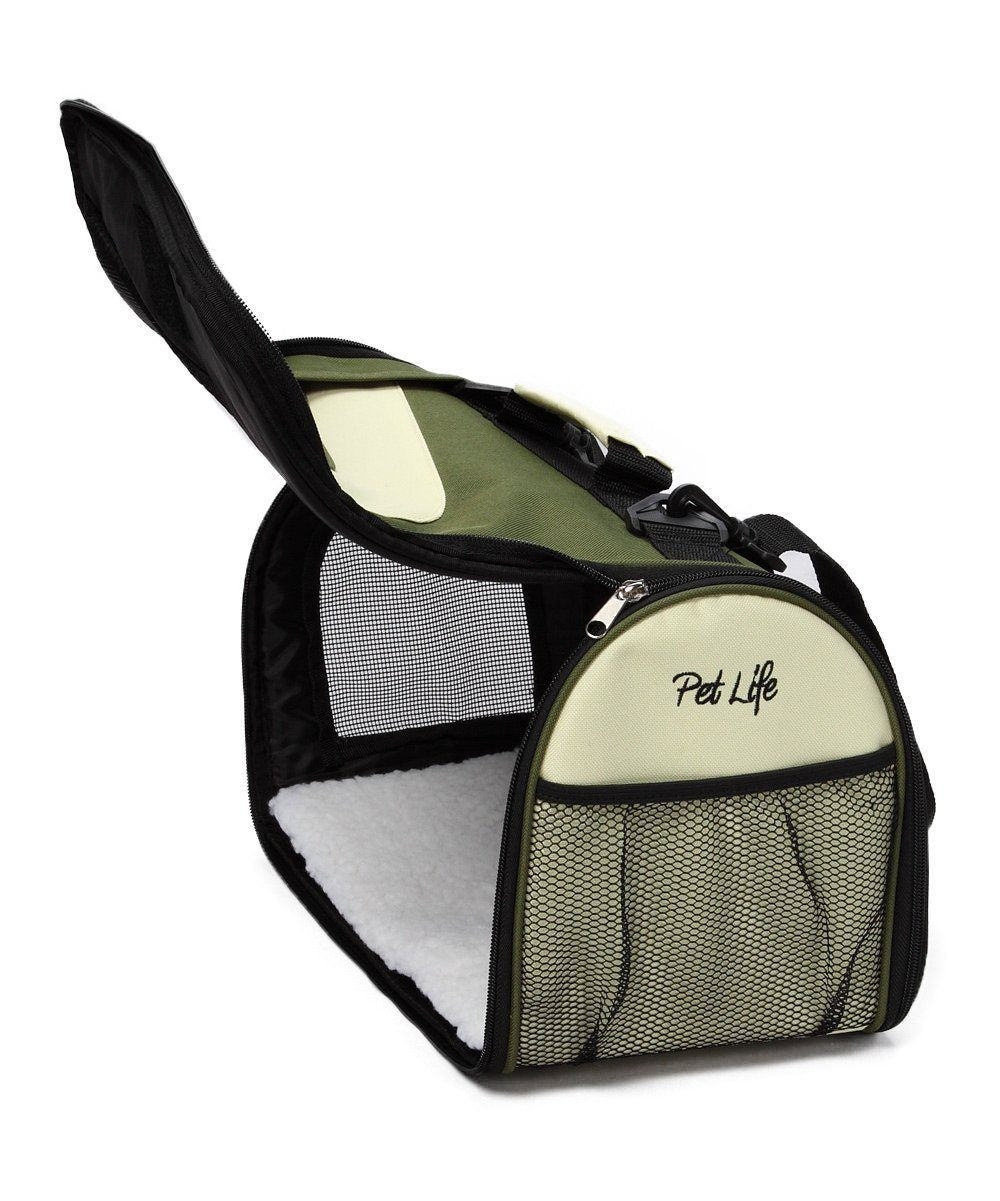 Sporty Mesh Airline-Approved Collapsible Travel Pet Carrier for Dogs