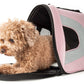 Sporty Mesh Airline-Approved Collapsible Travel Pet Carrier for Dogs