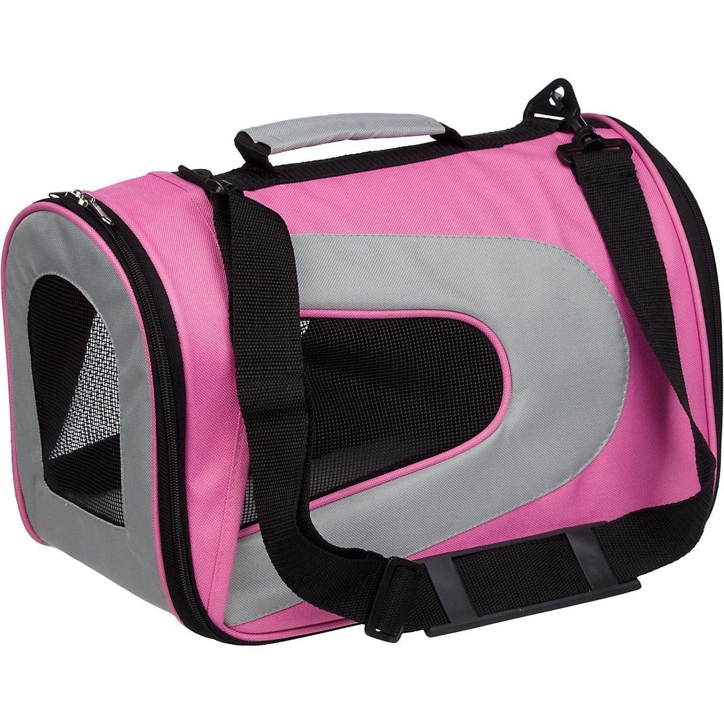 Sporty Mesh Airline-Approved Collapsible Travel Pet Carrier for Dogs
