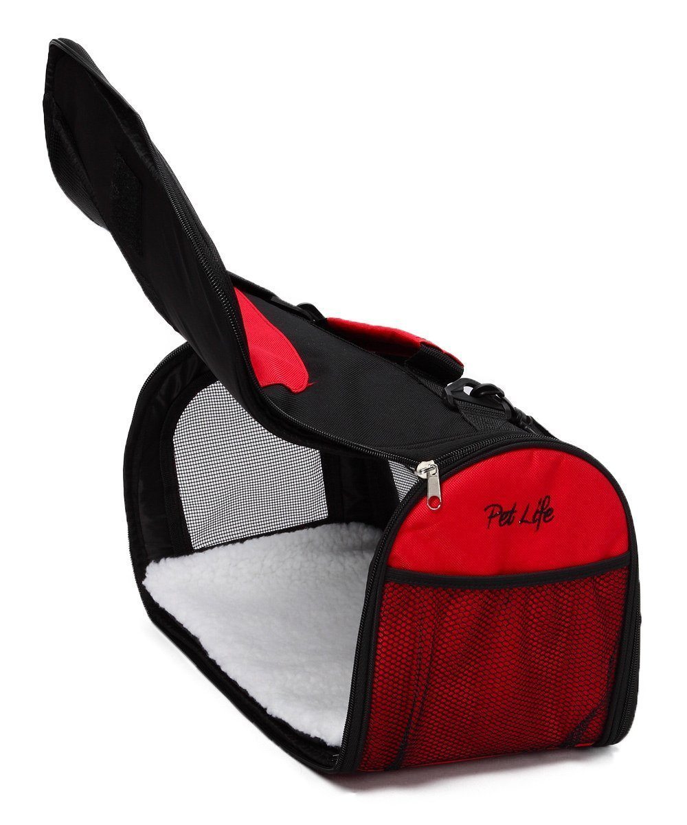 Sporty Mesh Airline-Approved Collapsible Travel Pet Carrier for Dogs