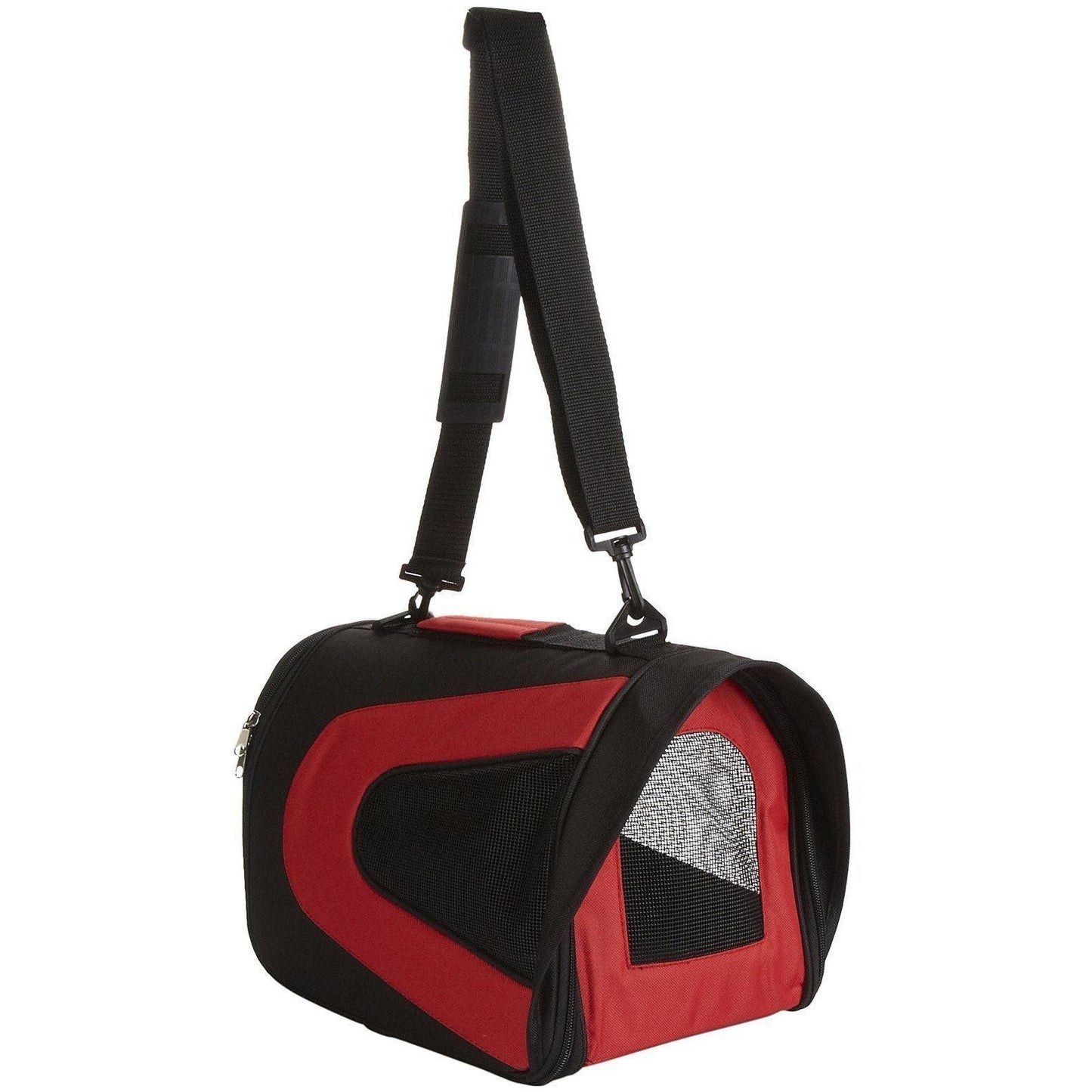 Sporty Mesh Airline-Approved Collapsible Travel Pet Carrier for Dogs