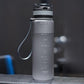 Sports Water Bottle with Time Marker Portable Leakproof Tritan Plastic