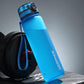Sports Water Bottle with Time Marker Portable Leakproof Tritan Plastic