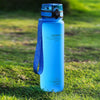 Sports Water Bottle with Time Marker Portable Leakproof Tritan Plastic