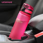 Sports Water Bottle with Time Marker Portable Leakproof Tritan Plastic