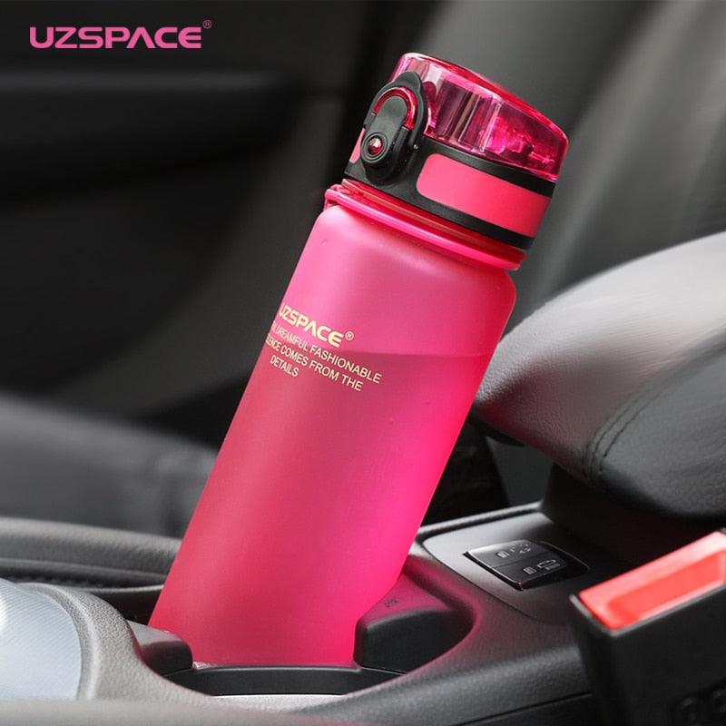 Sports Water Bottle with Time Marker Portable Leakproof Tritan Plastic