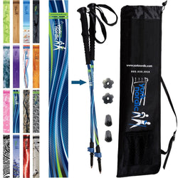 Official Casual Trek Hiking Poles with Flip Locks and Travel Bag
