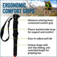 Official Casual Trek Hiking Poles with Flip Locks and Travel Bag