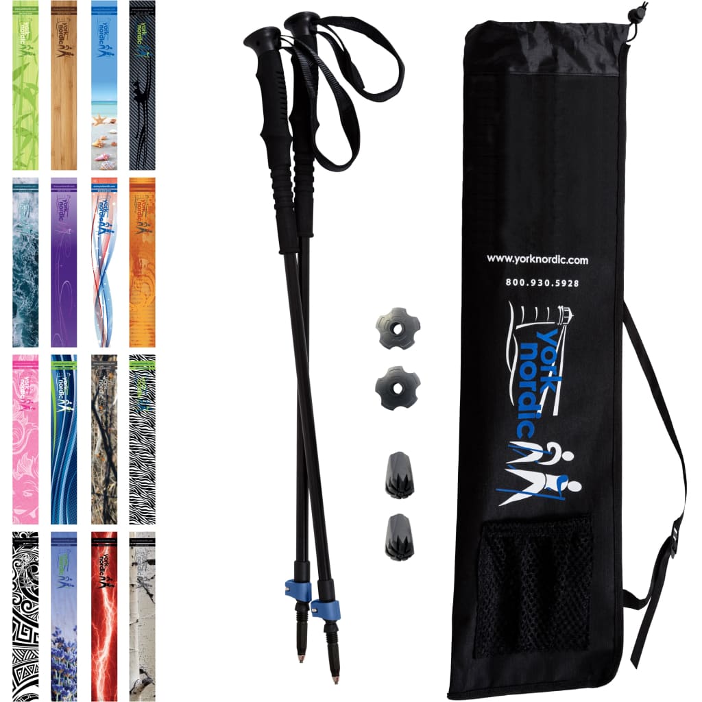 Official Casual Trek Hiking Poles with Flip Locks and Travel Bag