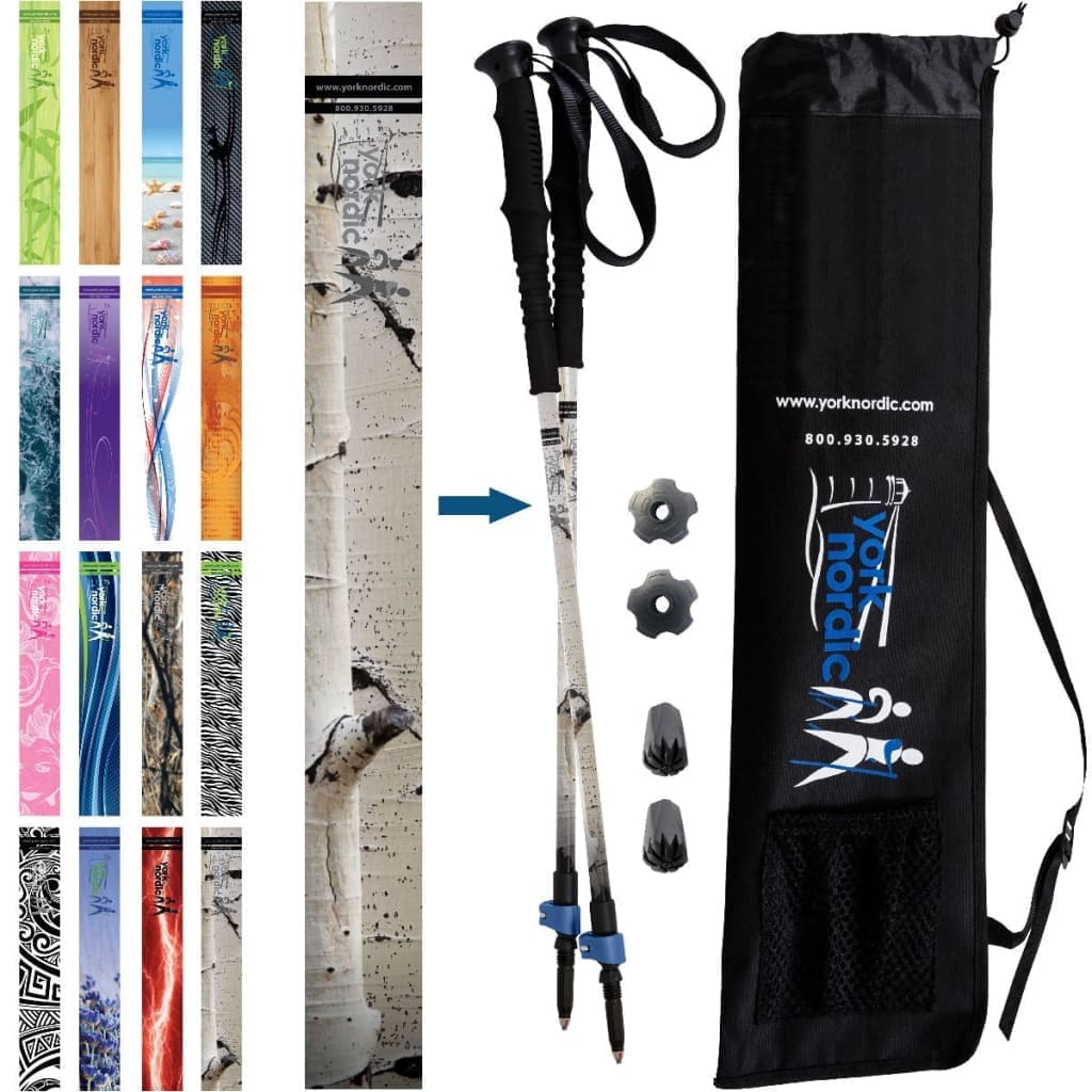 Official Casual Trek Hiking Poles with Flip Locks and Travel Bag