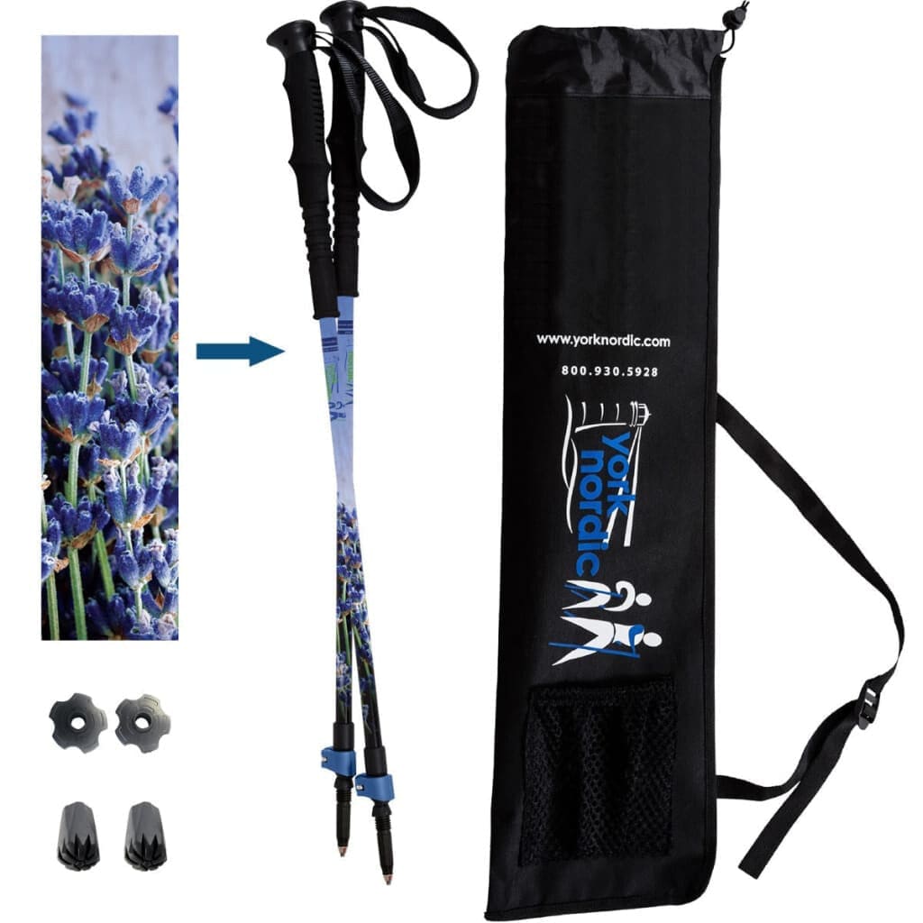 Official Casual Trek Hiking Poles with Flip Locks and Travel Bag