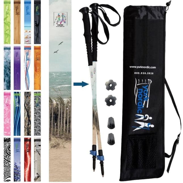 Official Casual Trek Hiking Poles with Flip Locks and Travel Bag
