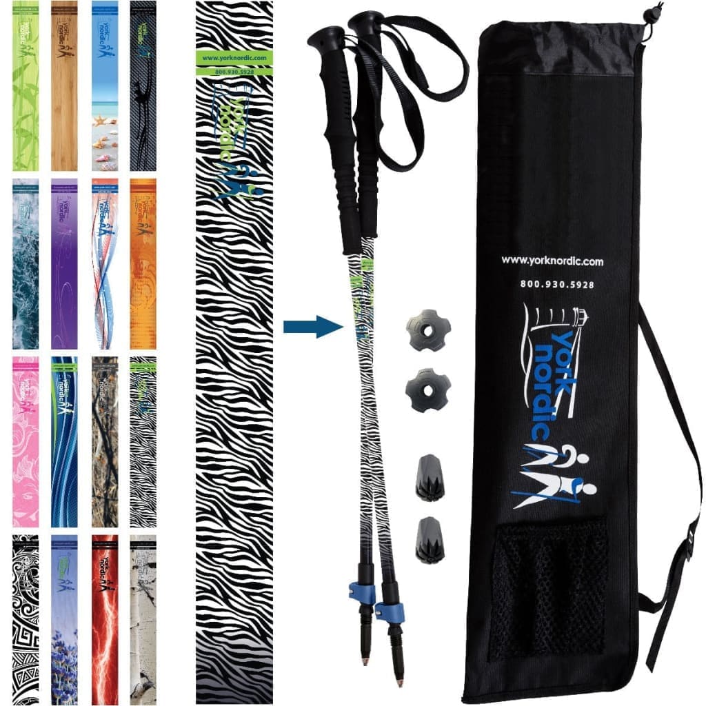 Official Casual Trek Hiking Poles with Flip Locks and Travel Bag