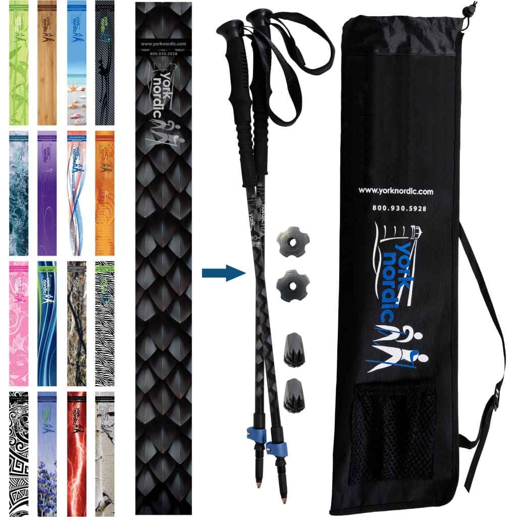 Official Casual Trek Hiking Poles with Flip Locks and Travel Bag