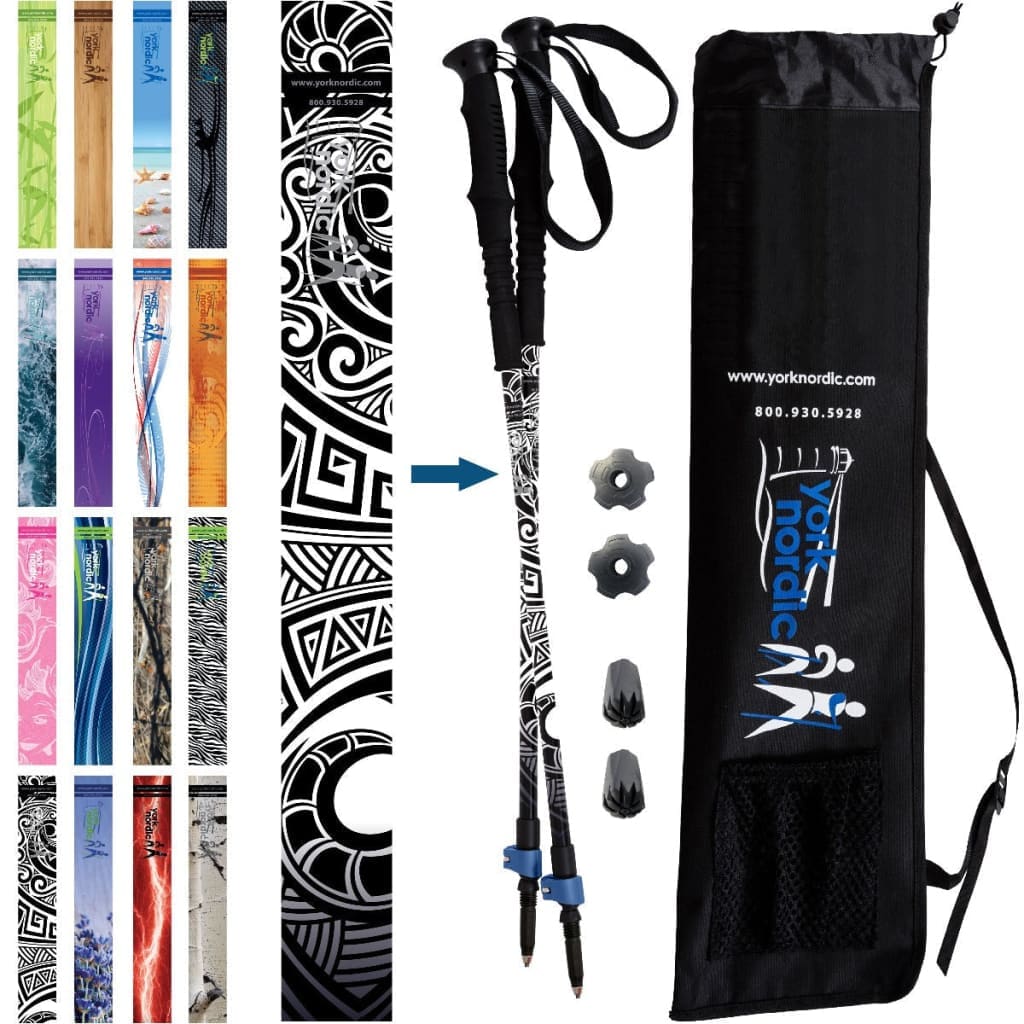 Official Casual Trek Hiking Poles with Flip Locks and Travel Bag