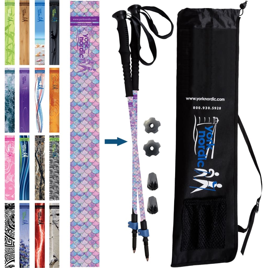 Official Casual Trek Hiking Poles with Flip Locks and Travel Bag
