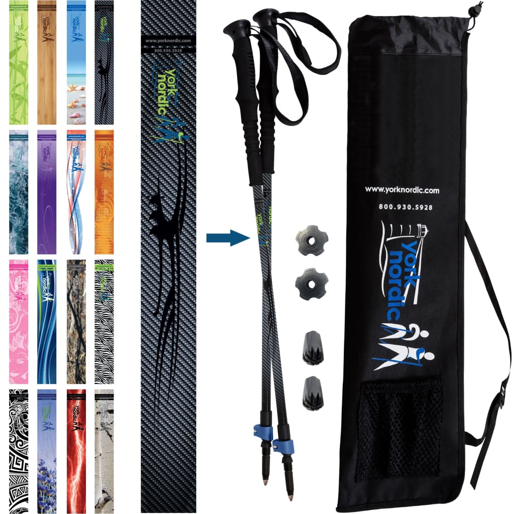 Official Casual Trek Hiking Poles with Flip Locks and Travel Bag