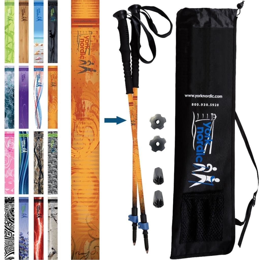 Official Casual Trek Hiking Poles with Flip Locks and Travel Bag